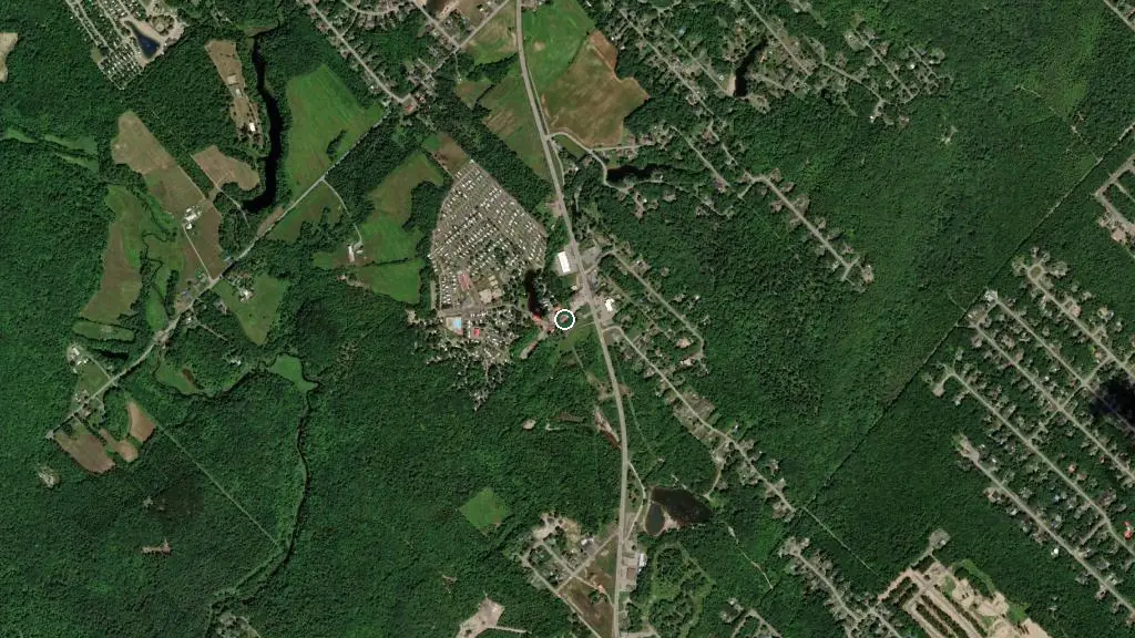 Aerial view of Camping Kelly and surroundings