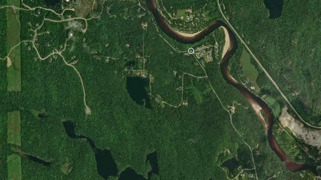 Aerial view of Camping la Conception and surroundings