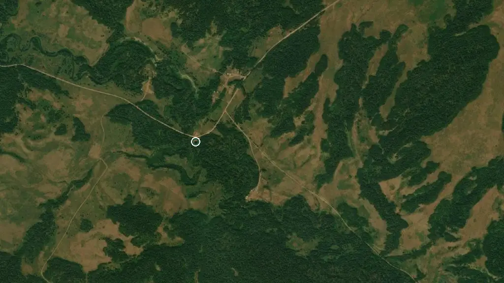 Aerial view of Ranger Creek Campground and surroundings