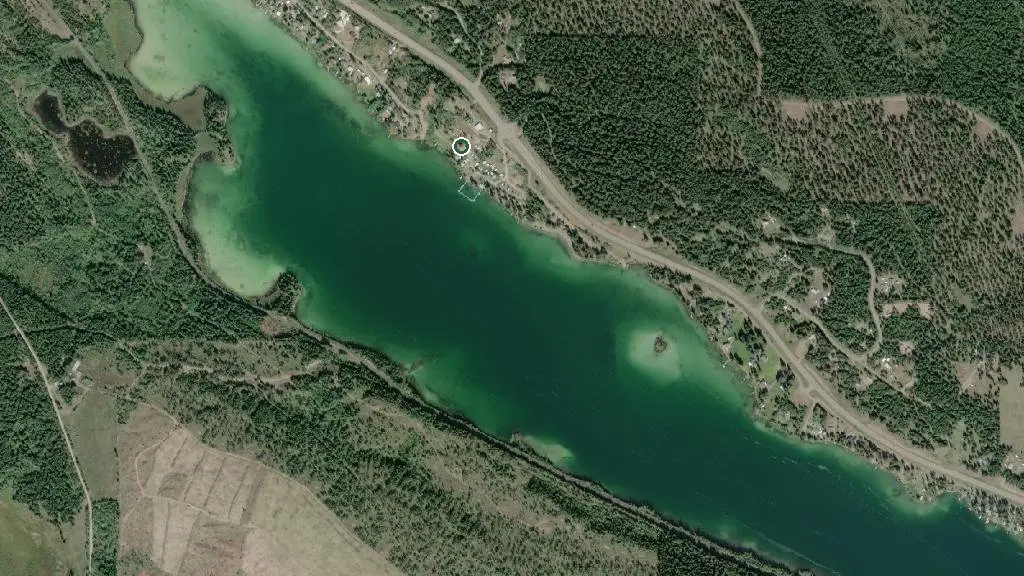 Aerial view of Crystal Springs Resort and surroundings