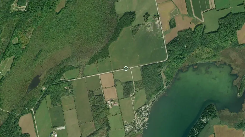 Aerial view of Arran Lake RV Resort and surroundings