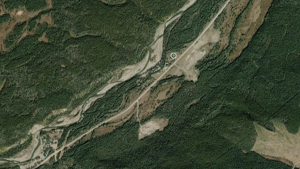 Aerial view of Sunset Guiding & Outfitting and surroundings