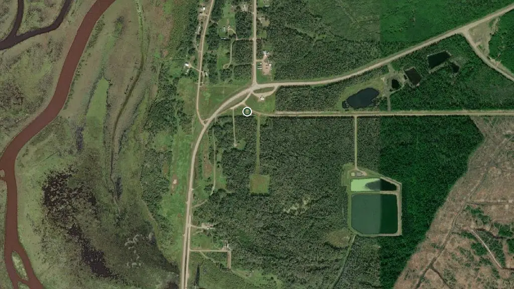 Aerial view of Hilliard's Bay Prov Park and surroundings
