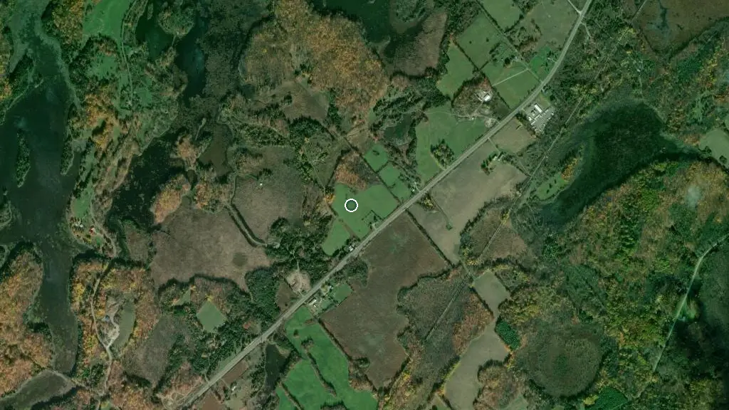 Aerial view of Moonlight Bay on Otter Lake and surroundings