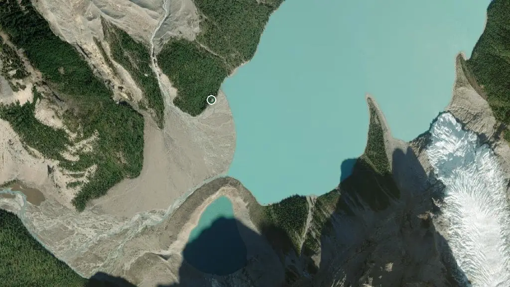 Aerial view of Marmot Campground and surroundings