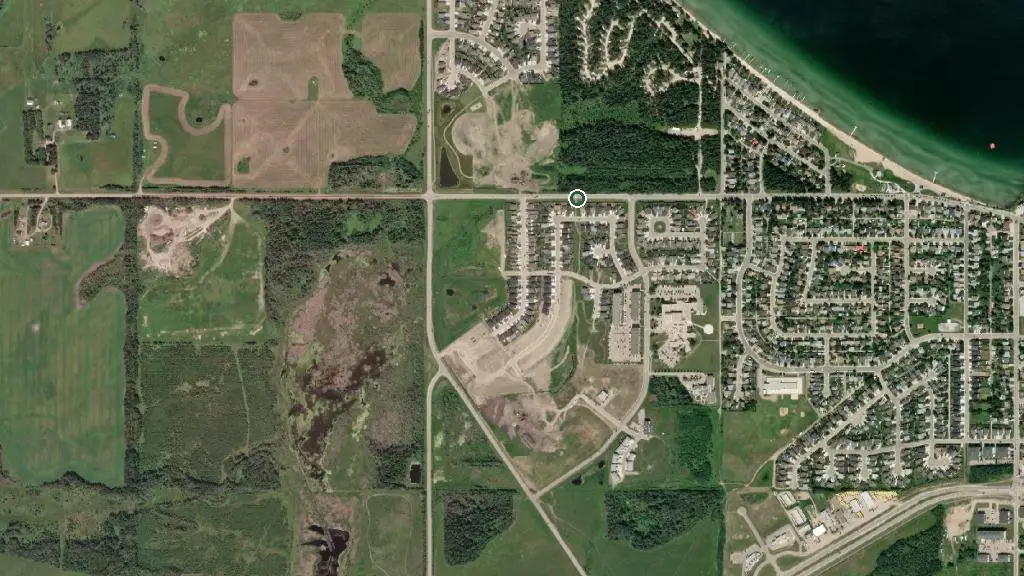 Aerial view of Cold Lake M.D. Campground and surroundings
