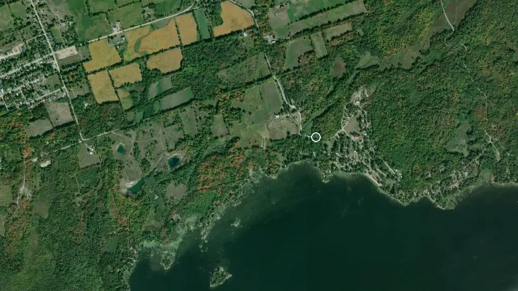 Aerial view of Crystal Beach Camp Resort Inc. and surroundings